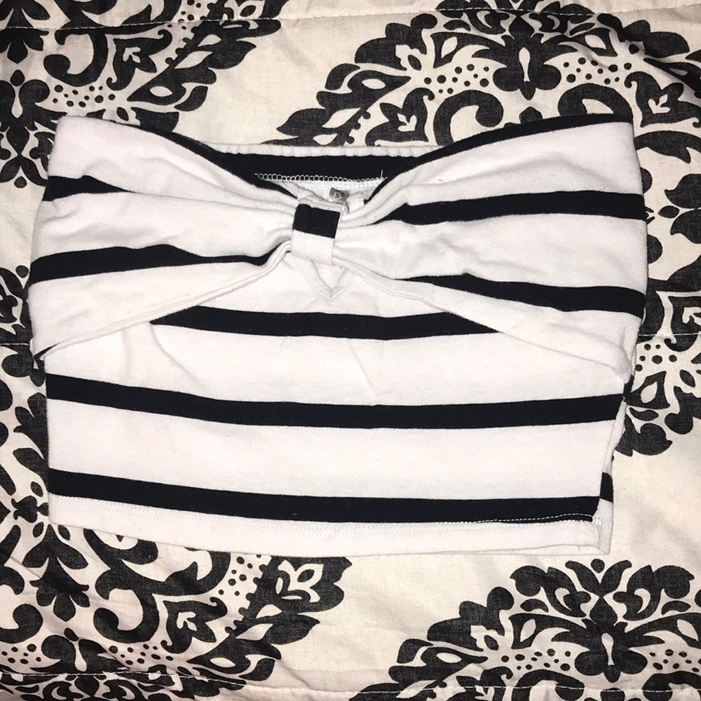 Striped tube top